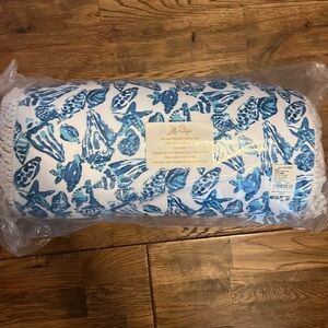 Lilly Pulitzer beach pillow